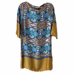 Vegas Collection Boho Paisley Print Dress